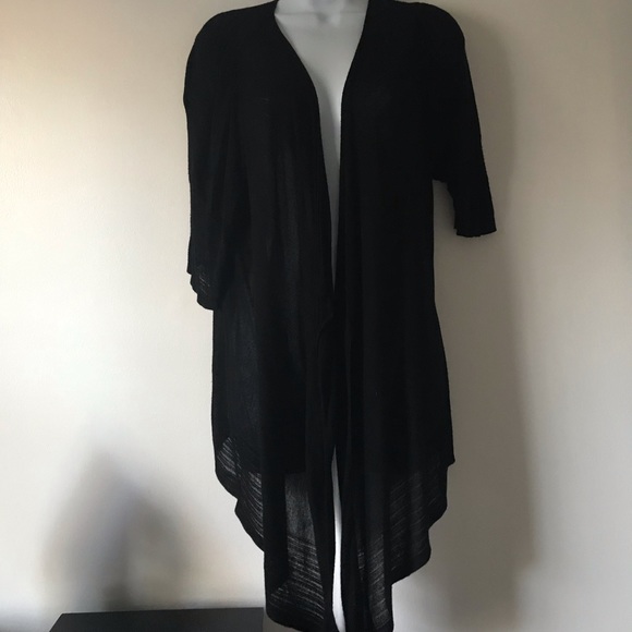 Dress Barn Sweaters - Elbow length black cardigan. 1X dress barn